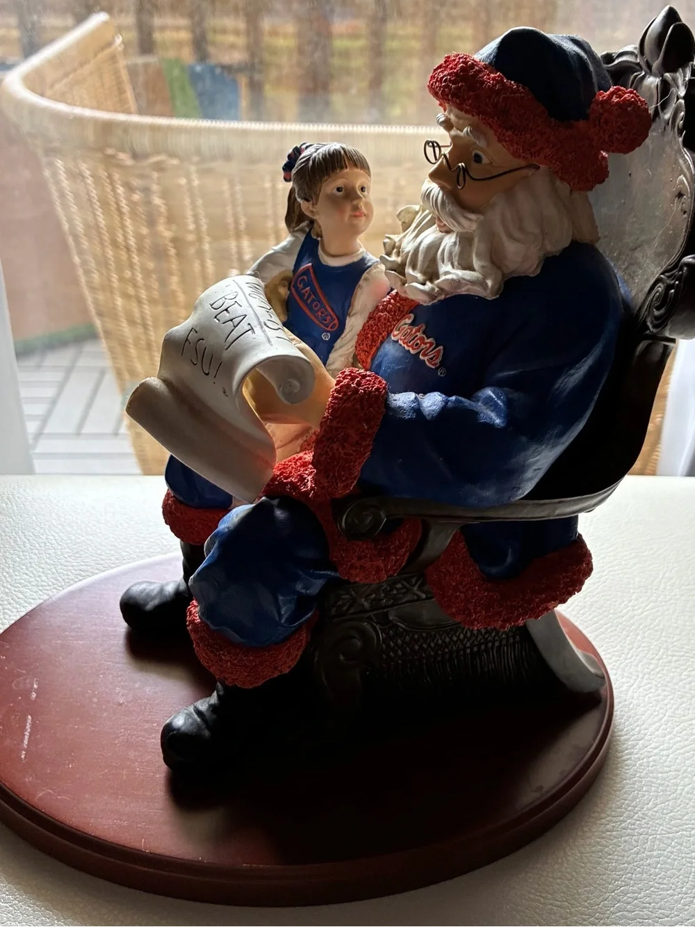 University of Florida Gators Wishlist Santa figurine/decoration - Beat FSU